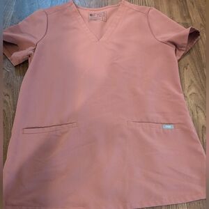 FIGS Catarina One-Pocket Scrub Top Medical Pink Mauve Size Small Po 1552